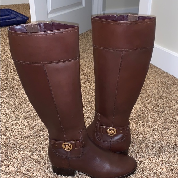 michael kors leather riding boots - Picture 5 of 8